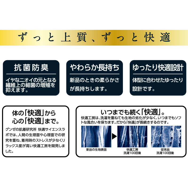 グンゼ 快適工房 紳士 前とじ さるまた 4L (メンズ GUNZE 綿100％ 猿股 申又 コットン 男性 下着 肌着 パンツ インナー 日本製 白 ベージュ 大きなサイズ) 3