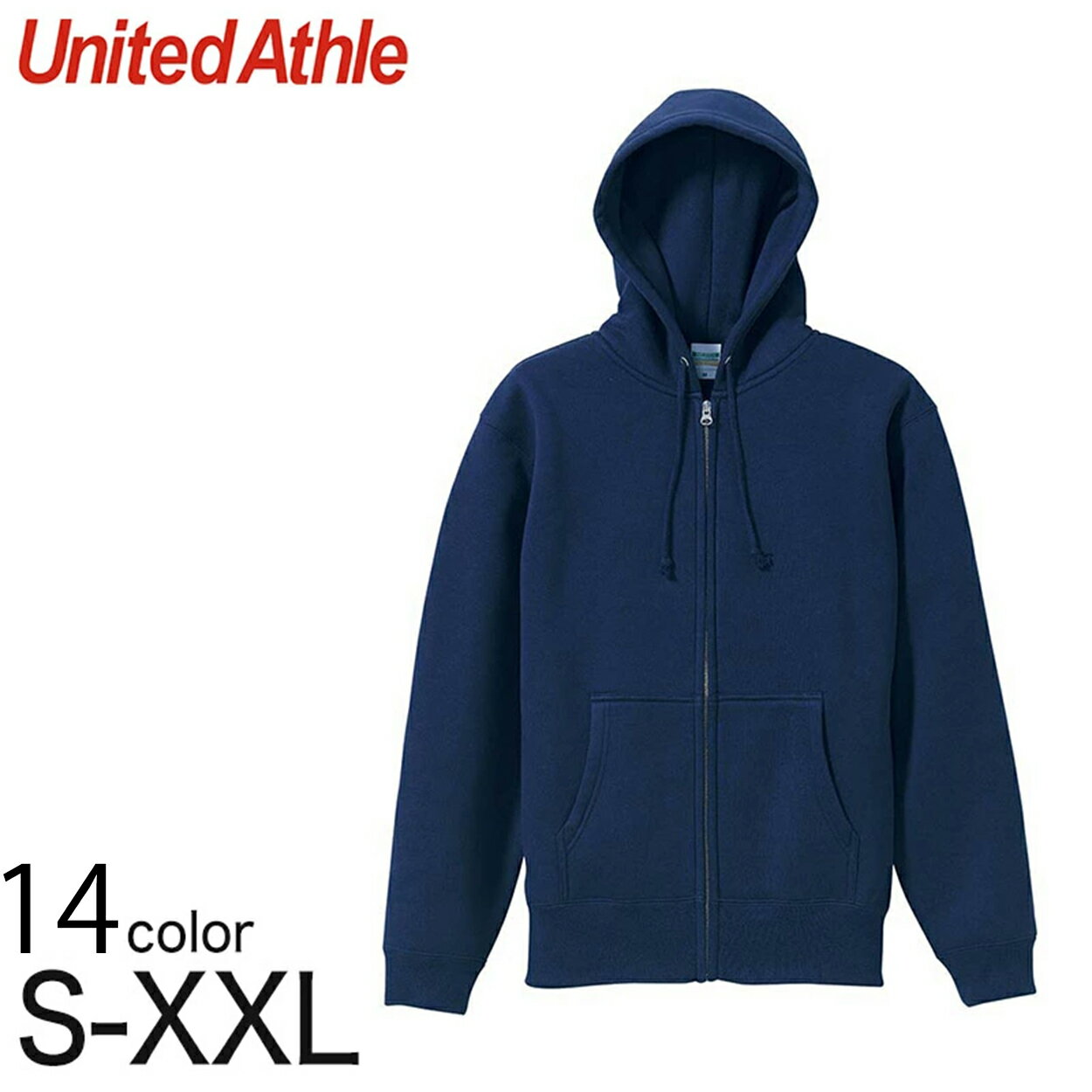 レディース 10.0オンス T/Cスウェットフルジップパーカ S～XXL (United Athle レディース アウター パーカー カラー)