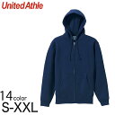 レディース 10.0オンス T/Cスウェットフルジップパーカ S～XXL (United Athle レディース アウター パーカー カラー)【取寄せ】