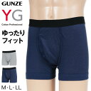 グンゼ YG ボクサーパンツ メンズ ボクサーブリーフ インナー 前あき M～LL (GUNZE 男性 紳士 下着 肌着 ボクサー インナーウェアー 吸汗速乾 抗菌防臭 オールシーズン 通年 M L LL)