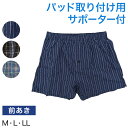 尿漏れ 布帛トランクス 前あき M〜LL (尿漏れパンツ 男性用 メンズ 軽失禁 尿もれ 本体綿100%)