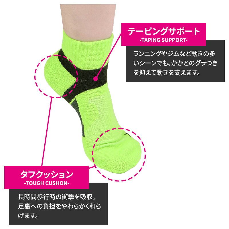 グンゼ アクティブスタイル レディース ショートソックス 靴下 23 24 25 cm アーチ...