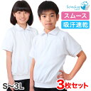 【要エントリー★5/10は最大300%ポイントバック!】【3枚セット】SchooLog 吸汗速乾 半袖衿付き体操服 S〜3L (トレーニングシャツ 体操着 運動...