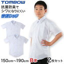 学生服 カッターシャツ スクールシャツ 男子 半袖 形態安定 B体 2枚セット 150cmB〜190cmB (中学生 高校生 学生ワイシャツ スクール トンボ学...