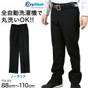 学生服 ズボン 洗濯機丸洗い ノータック 男子 ドライウォッシュ 88cm〜110cm 制服 学校 学生 スラックス 高校生 裾上げ無料 (送料無料)【取寄せ】