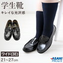 【6/5限定★抽選で最大300%ポイントバック 要エントリー】ローファー 学生靴 通学靴 合皮 靴 シューズ 女子 レディース 3E 21cm〜27cm (アサ...