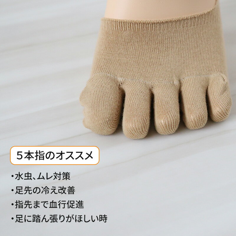 【 お得 】 5本指 フットカバー ずれ防止 ...の紹介画像2