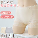 【6/5限定★抽選で最大300%ポイントバック 要エントリー】ガードルショーツ 下着 ぽっこりお腹 M L LL ショートガードル パワーネット インナー 下腹...