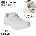 キッズ スクールシューズ 白 マジックテープ スニーカー 軽量 18 19 20 21 21.5 22 22.5 23 23.5 24 24.5 25 cm 上履き 外履き 子供 靴 内履き 内ズック 学校 男の子 女の子 中学校 高校 ジュニア スクール シンプル 無地 単色 白色 真っ白 (送料無料)【取寄せ】