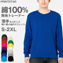 【6/5は抽選で最大300%Pバック要エントリー】ユニセックス 男女兼用 トレーナー スウェット 裏パイル 裏毛 オールシーズン 吸水性 長袖 8.4オンス 丸...