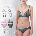 【要エントリー★7/5は最大100%ポイントバック!】ノンワイヤーブラ ショーツ 上下セット S ~ 5L ブラジャー レディース 下着 セットアップ インナー レース かわいい ワイヤレス 補整下着 痛くない 大きいサイズ 楽ちん