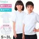 体操服 半袖 大きいサイズ 襟付き 体操着 S~3L ゆったり 半そで 160 170 男子 女子 白 小学生 小学校 中学生 女の子 男の子 ファスナー 衿 速乾 子供 綿【在庫限り】