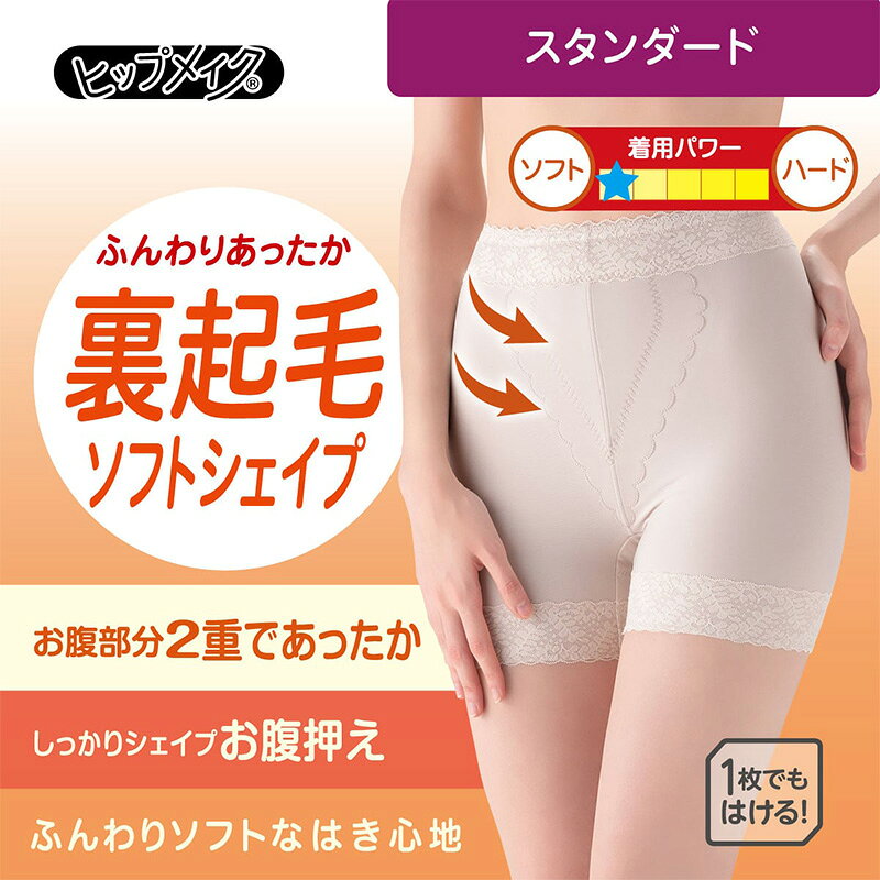ガードルショーツ スタンダード 一分丈 裏起毛 ガードル 1枚履き ぽっこりお腹 アツギ ウエスト64〜90cm スタンダード丈 ATSUGI レディース 女性 婦人 下着 下腹 産後 補正下着 姿勢 下っ腹 防寒【在庫限り】 suteteko-10050718 下着・靴下のすててこねっと サンプル画像2