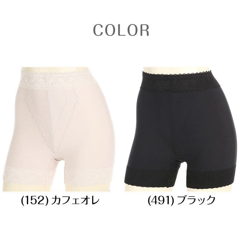 ガードルショーツ スタンダード 一分丈 裏起毛 ガードル 1枚履き ぽっこりお腹 アツギ ウエスト64〜90cm スタンダード丈 ATSUGI レディース 女性 婦人 下着 下腹 産後 補正下着 姿勢 下っ腹 防寒【在庫限り】 suteteko-10050718 下着・靴下のすててこねっと サンプル画像3