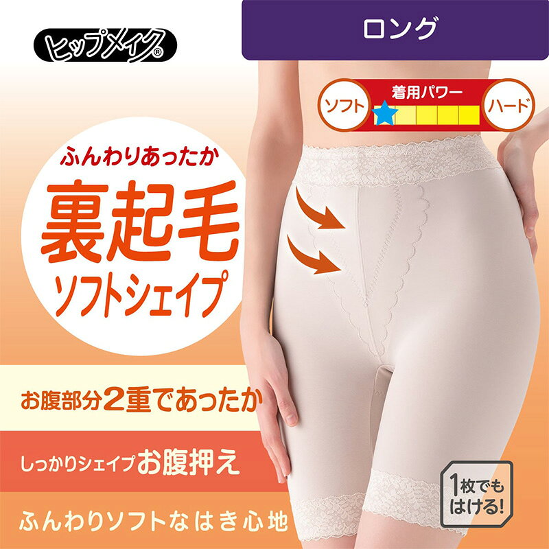 ガードルショーツ ロングガードル ひざ上丈 裏起毛 ガードル 1枚履き ぽっこりお腹 アツギ ウエスト64〜90cm ロング丈 ATSUGI レディース 女性 婦人 下着 下腹 産後 補正下着 姿勢 下っ腹 防寒【在庫限り】 suteteko-10050721 下着・靴下のすててこねっと サンプル画像2