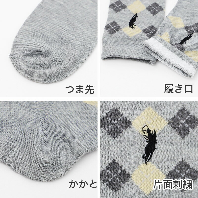 靴下 レディース クルーソックス POLO p...の紹介画像2
