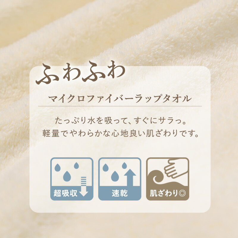 ラップタオル マイクロファイバー 大人用 レディース 前ボタン 速乾 吸水 軽量 100cm丈 120cm丈 大人 女性 ロング 長め プールタオル 巻きタオル バスタオル 着替えタオル バックゴム サイズ調整 乾きやすい 冷えにくい スイミング ジム 温泉 旅行 ふんわり 2