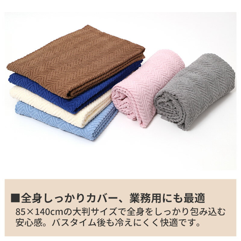 バスタオル 大判 タオル 綿100％ 厚手 ホテル仕様 1370匁 大きめ 約85×140cm 吸水 ふんわり やわらか 無地 シンプル 家庭用 業務用 エステ サロン お昼寝ケット 保育園 大人 子供 メンズ レディース 吸水性 高級感 デイリー使い ビッグタオル ジャンボタオル