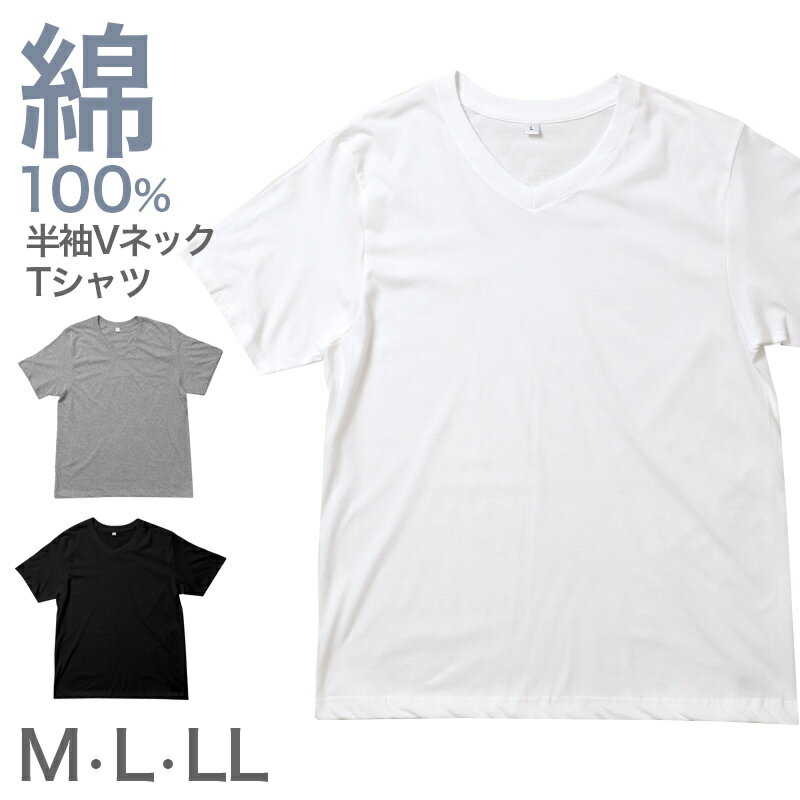 樂天商城 - 綿100% メンズ インナー 半袖 Tシャツ Vネック 肌着 天竺 綿 コットン 吸汗速乾 通気性 伸縮性 M L LL 春 夏 シャツ 下着 男性 綿 通年 シンプル 定番 蒸れにくい 紳士肌着 通年 オールシーズン 肌にやさしい 快適 コットン