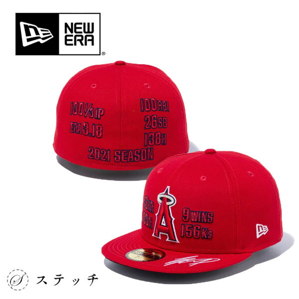 大谷翔平 ニューエラ 5950 ANAANG SHOHEI OHTANI 21 Stats メジャーリーグ MLB エンゼルス ブランド 人気 シンプル プレゼント 贈り物 帽子 CAP キャップ メンズ レディース ユニセックス 中学生 高校生 大学生 学生 トレンド スカーレット 7 1/2 7 5/8 13272862