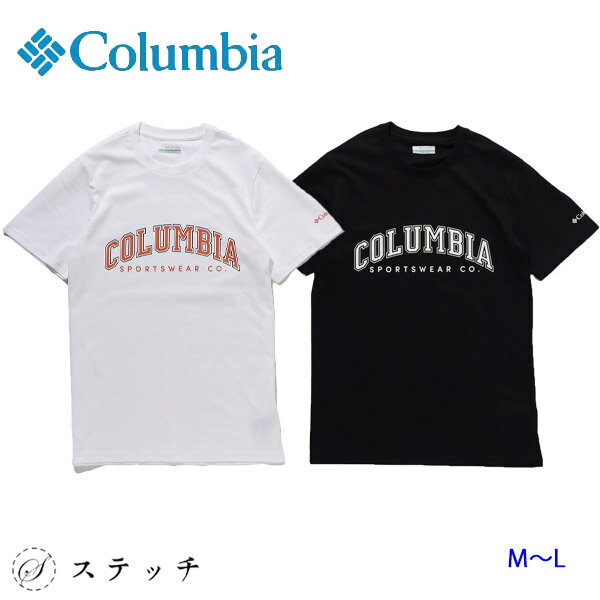 Columbia コロンビア tシャツ CSCシーズナルロゴTシャツ ae1363 メンズ トップス カットソー 半袖 ロゴt ティーシャツ カジュアル グラフィック アウトドア ベーシック シンプル 登山 キャンプ 旅行 プレゼント 贈り物 ホワイト ブラック M L