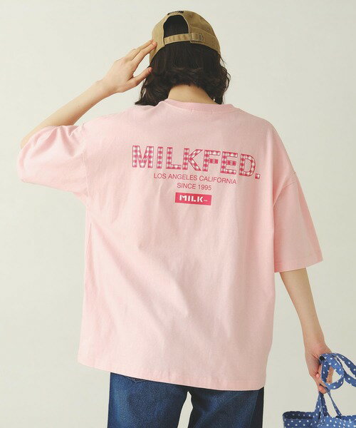 ミルクフェド tシャツ CHECKERED L...の紹介画像2