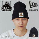 XLARGE エクストララージ ニット帽 XLARGE×NEWERA WALKING APE CUF BEANIE 101241051015 帽子 ビーニー メ...