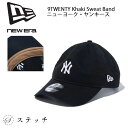 ニューエラ キャップ 9TWENTY Khaki Sweat Band ニューヨーク・ヤンキース カーキスウェットバンド ブラック CAP キャップ メンズ レ...