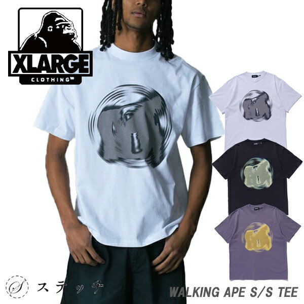 乐天商城 - エクストララージ tシャツ 半袖 メンズ エクストラ ラージ tシャツ X-Large xlarge ゴリラ トップス カットソー ティーシャツ ロゴt おしゃれ カジュアル ストリート ストリート系 バックプリント 大人ストリート プリントtシャツ ストリートTシャツ