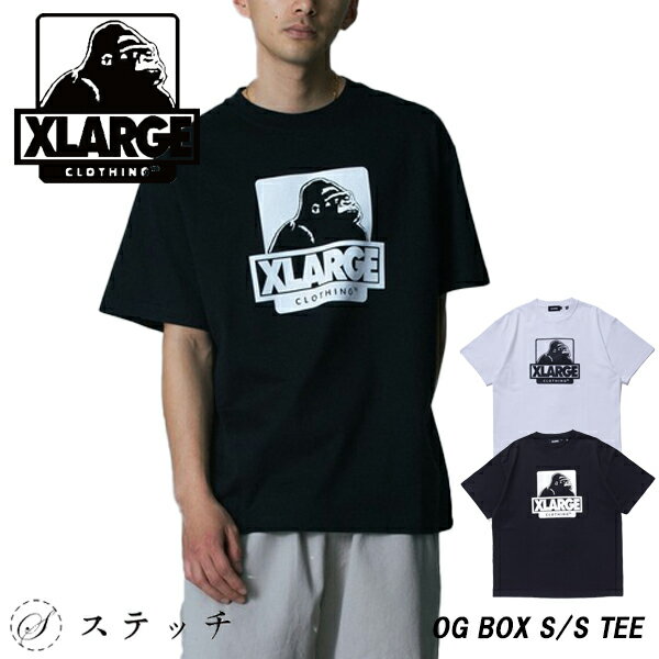 乐天商城 - エクストララージ tシャツ 半袖tシャツ メンズ トップス カットソー 半袖 おしゃれ ロゴt ティーシャツ カジュアル フロントプリント ストリート ベーシック シンプル コットン OGゴリラ 大人ストリート エクストララージ OG tシャツ メンズファッション 男子中高生