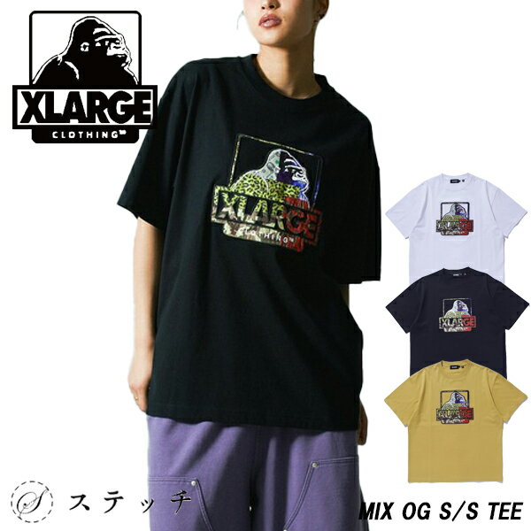 乐天商城 - エクストララージ tシャツ 半袖 メンズ エクストラ ラージ t シャツ X-Large xlarge ゴリラ トップス カットソー ティーシャツ ロゴt おしゃれ カジュアル ストリート ストリート系 バックプリント 中学生 高校生 大人 プリントtシャツ ストリート
