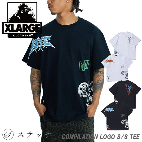 エクストララージ tシャツ 半袖 メンズ エクストラ ラージ tシャツ X-Large xlarge トップス カットソー ティーシャツ ロゴt おしゃれ カジュアル ストリート ストリート系 バックプリント 大人ストリート プリントtシャツ ストリートTシャツ 半袖tシャツ