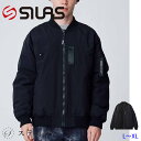 SILAS サイラス ジャケット PUFFER BOMBER JACKET 110233021007 アウター ジャンバー ワークジャケット ブルゾン メンズ プレゼント 贈り物 上着 シンプル クール ストリート カジュアル 大人ストリート 中学生 高校生 大学生 学生 トレンド