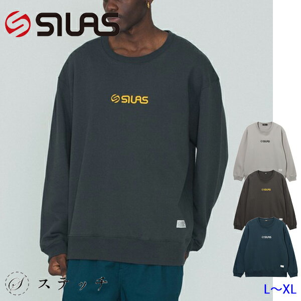 SILAS �����饹 �������å� LOGO SWEATSHIRT 110241012003 �ȥåץ� �������å� ��� ���롼�ͥå� ����ץ� ���ȥ꡼�� ��...