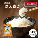 はえぬき 5kg 5キロ 令和6年産 お米 米 品薄につき着日指定不可 山形県産米 送料無料 おいしい 山形 精米 銘柄米 白米 山形県産 ブランド米 安い お...
