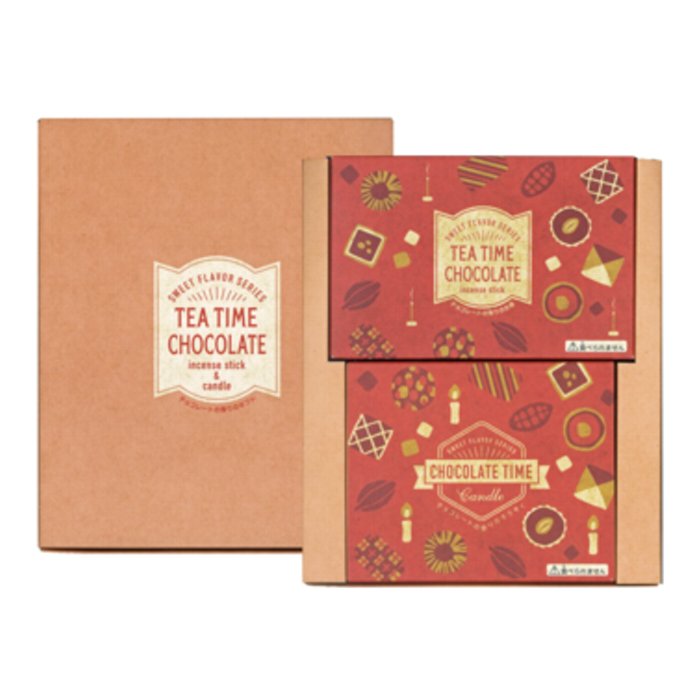 線香 丸叶むらた TEA TIME チョコレート ロウソク セット 送料無料 メール便 CHOCOLATE Gift せんこう お供え 御仏前 御霊前 お線香 ...