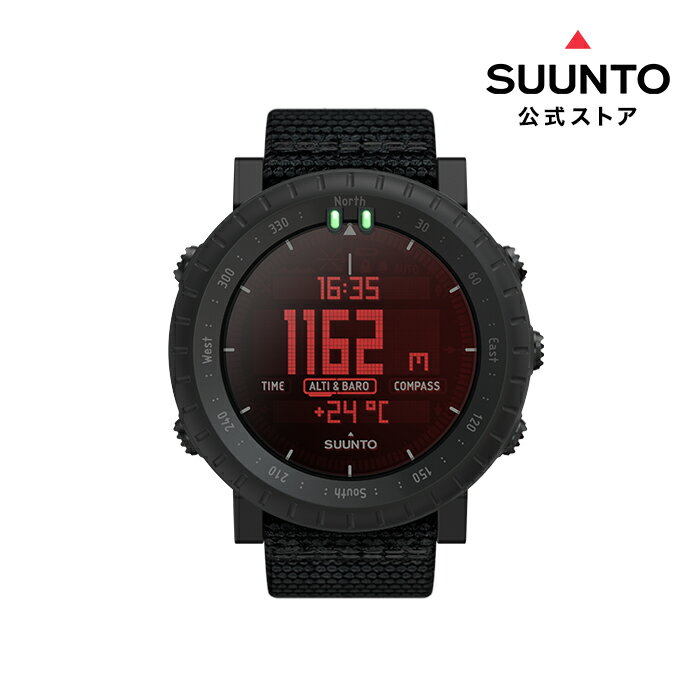 【公式ストア】SUUNTO CORE Alpha STEALTH スント コア アルファ ステルス アウトドア ウォッチ 軍用規格 気圧計 コンパス 高度計 腕時計 時計 メンズ レディース アウトドア 防水 耐水 登山 …