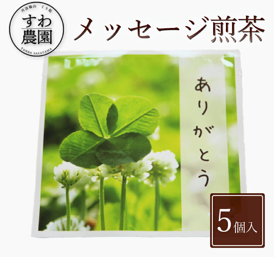 楽天丹波篠山 くり処 すわ農園『ありがとう』メッセージ 煎茶 1個 父の日 母の日 早割 クーポン 春 高級 ギフト お供え プチギフト 内祝い 小分け お礼 職場復帰 お土産 個包装 香典 挨拶 見舞い 法要 お祝い 丹波篠山 日本茶 緑茶 煎茶 ティーバッグ