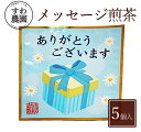 『ありがとうございます』メッセージ 煎茶 1個 母の日 父の日 春 高級 ギフト お供え 内祝い 小分け お礼 職場復帰 個包装 香典 挨拶 見舞い 法要 お祝...