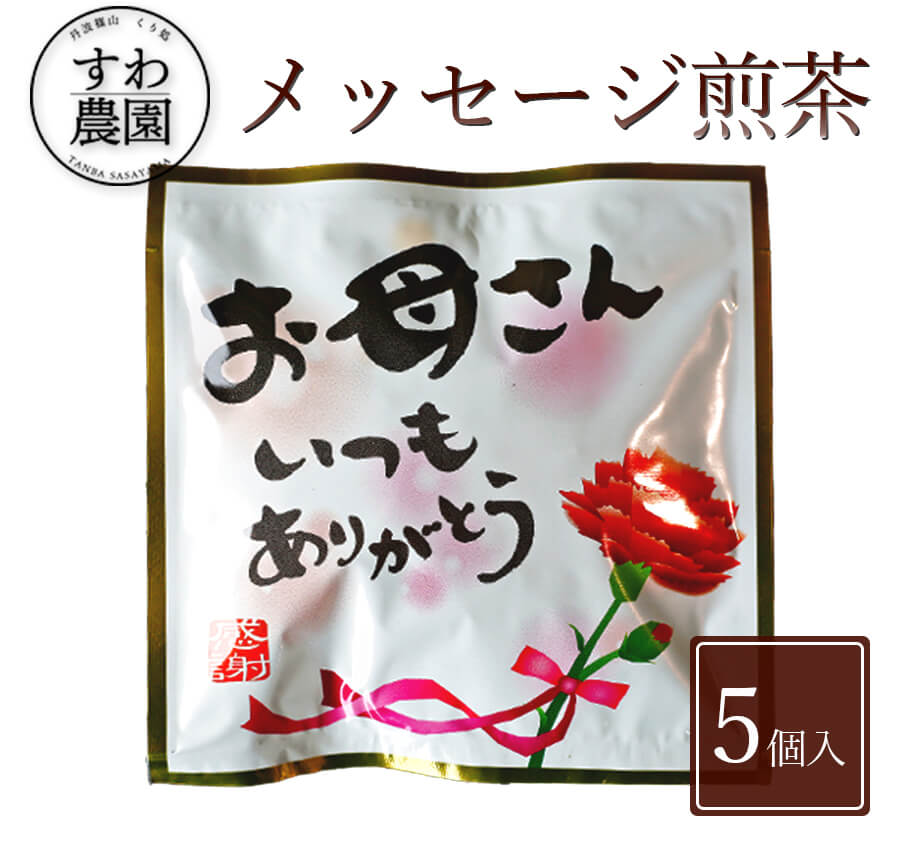 『お母さんいつもありがとう』メッセージ 煎茶 1個 父の日 母の日 早割 クーポン 春 高級 ギフト お供え プチギフト 内祝い 小分け お礼 職場復帰 お土産 個包装 香典 挨拶 見舞い 法要 お祝い 丹波篠山 日本茶 緑茶 煎茶 ティーバッグ