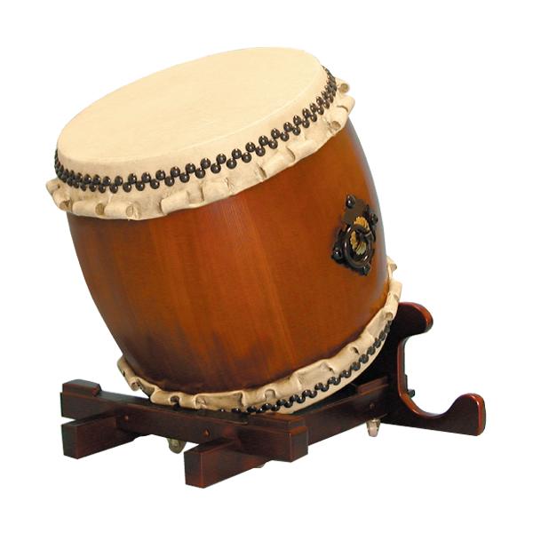 長胴太鼓 「楡けやき」1.4尺（巻耳）万能台座セット