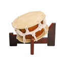 締太鼓30cm（ひも締め・あわせ胴） 木製座り台座セット その1