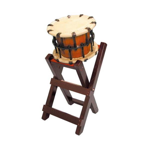 締太鼓　5丁掛（ボルト）あわせ胴　立台座セット