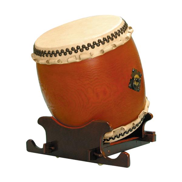長胴太鼓 「タモ」1.6尺（巻耳）くりぬき胴 万能台座セット