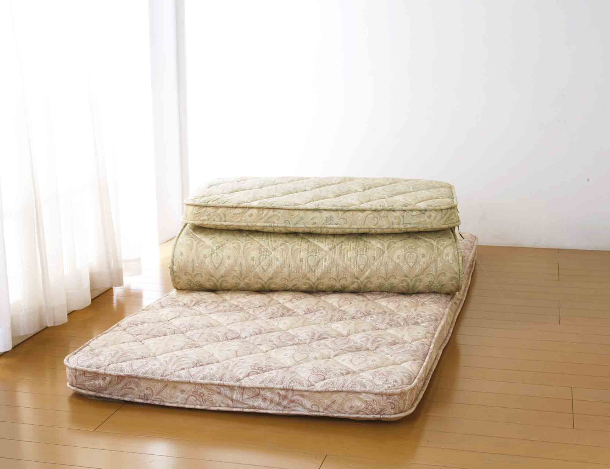 羊毛敷布団 プロファイル ウレタン シングルロング 100×210cm マチ付き ボリューム ふかふか 軽い 軽量 寝具 腰痛 寝返り ふっくら やわらか オールシーズン