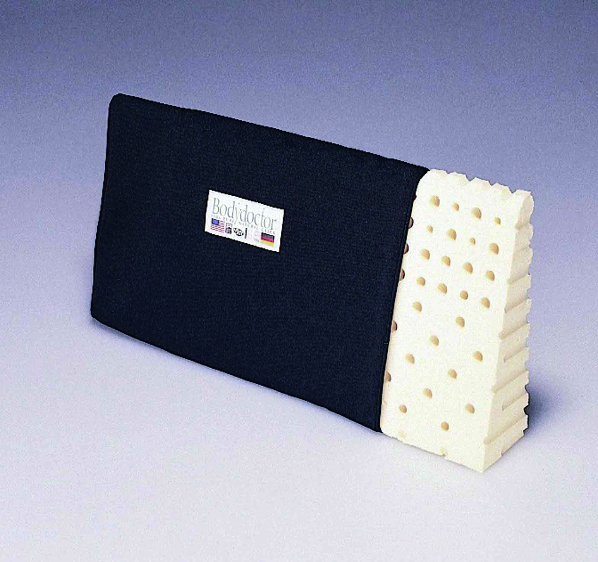 【マラソンセール限定ポイント10倍】ボディドクター バックアップ 約40x25x7.5cm 腰当て クッション ラテックス デスクワーク 背もたれ ドライブ 運転 背中 痛くならない 飛行機 車いす 車椅子 介護 体圧分散 腰痛 [3]
