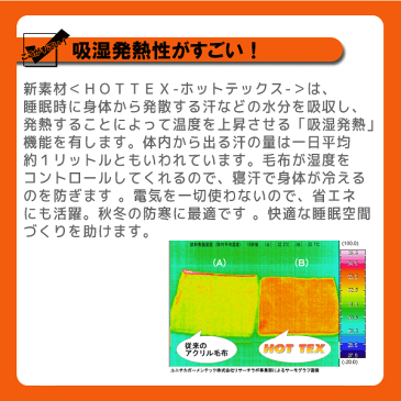 電気毛布いらず 吸湿発熱 ホットテックス 敷きパッド [シングルサイズ](敷パッド シングル用 電気毛布 楽天 インテリア 収納 寝具 敷パッド シングル用 ギフト 新生活)