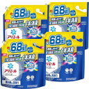 アリエール 洗濯洗剤 液体 2.76kg×4袋 詰め替え 約6.8倍 黄ばみ・ニオイを漂白剤なし一発洗浄 生乾き 洗濯槽 カビ