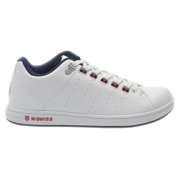 ケースイス スニーカー メンズ 【国内正規品】 ケースイス K-SWISS KS 100 ホワイト/ネイビー/レッド White/Navy/Red 【一部サイズはお取り寄せまでに1週間程度お時間をいただいております】