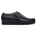  クラークス ワラビーエヴォ ウォータープルーフ ブラックレザー Clarks Wallabee EVO WP 26173665